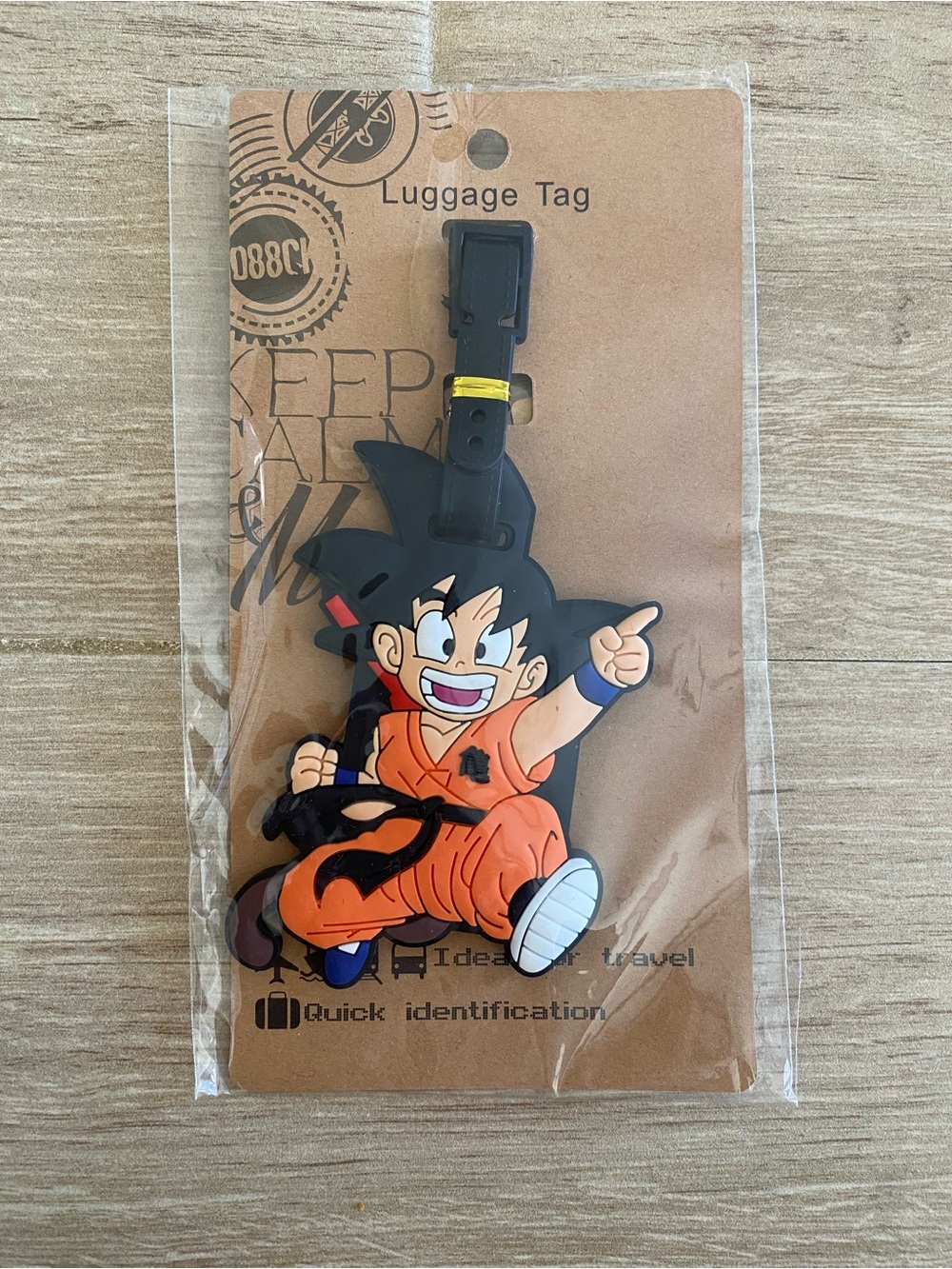 New Dragon Ball Goku Luggage Tag Kawaii Anime Son Goku Kid Travel Bag Tag Y2K